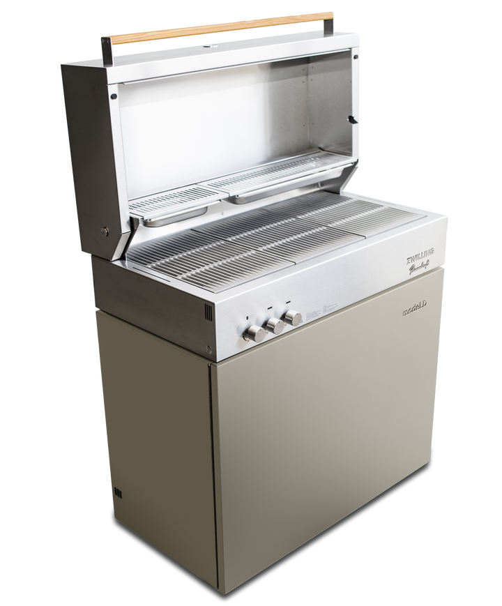 Flammkraft Model D Natural Gas Grill - Taupe - 1030974