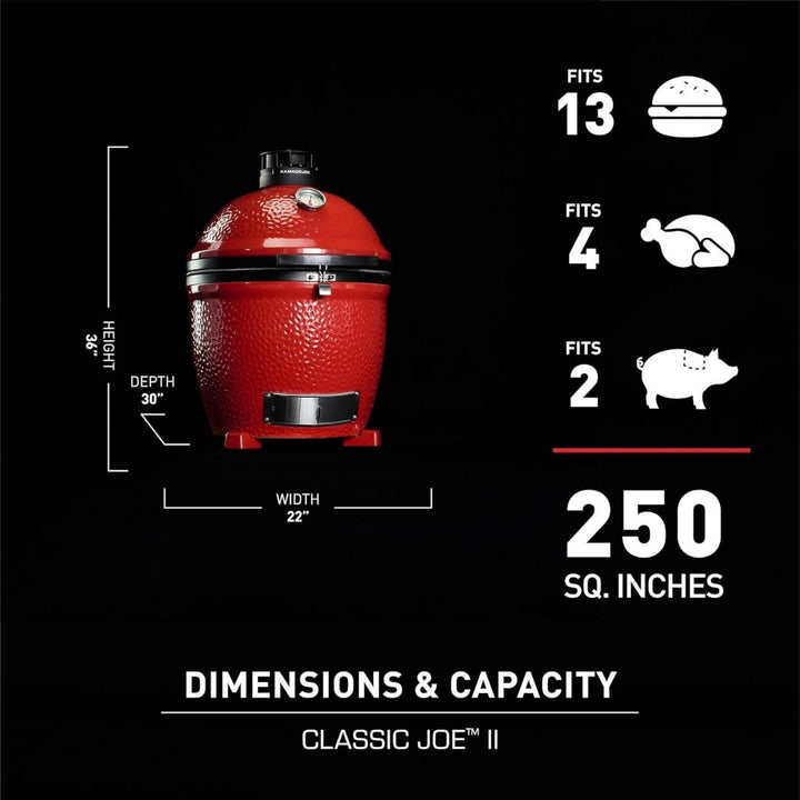 Kamado Joe Classic Joe® Grill - Series II Standalone - KJ23NRHC