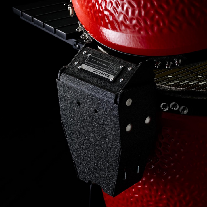 Kamado Joe Big Joe III 24-inch Standalone Charcoal Grill in Red, Grill Gripper, and Ash Tool - KJ15040821
