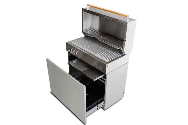 Flammkraft Model D Propane Gas Grill - Light Grey - 1029485