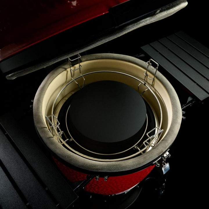 Kamado Joe Classic Joe III Standalone 18-inch Charcoal Grill in Red, Grill Gripper, and Ash Tool - KJ15040721