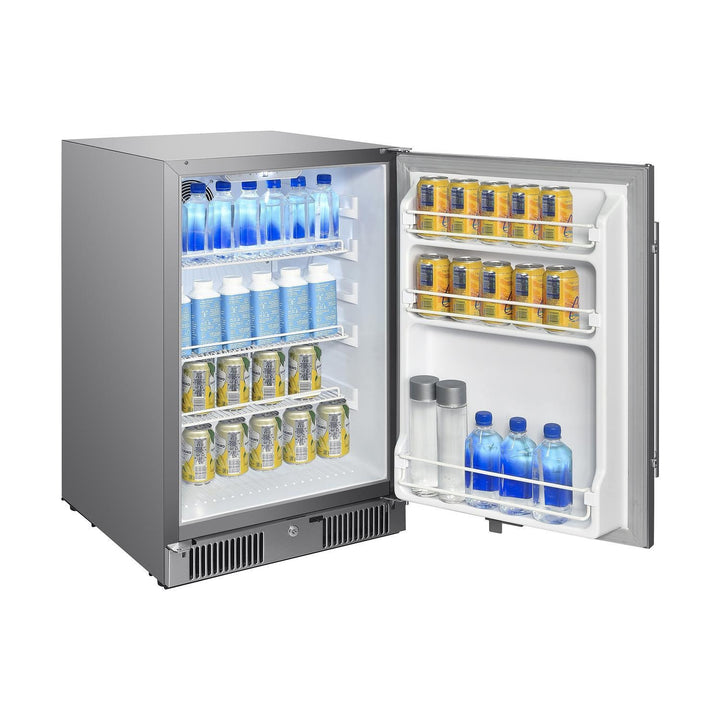 Blaze 20-Inch 4.3 Cu. Ft. Outdoor Rated Refrigerator w/ Lock - BLZ-SSRF20-4.3