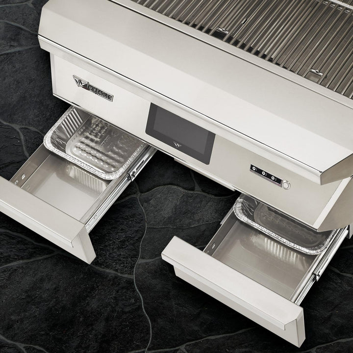 Twin Eagles Wi-Fi Controlled 36-Inch Stainless Steel Pellet Grill and Smoker with Optional Rotisserie On Deluxe Cart - TEPG36 + TEPGB36