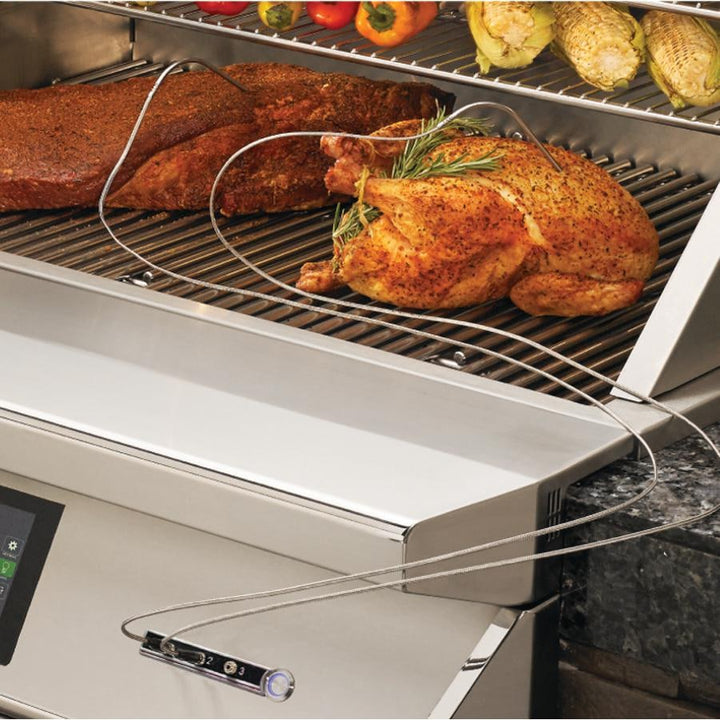Twin Eagles Wi-Fi Controlled 36-Inch Stainless Steel Pellet Grill and Smoker with Optional Rotisserie On Deluxe Cart - TEPG36 + TEPGB36