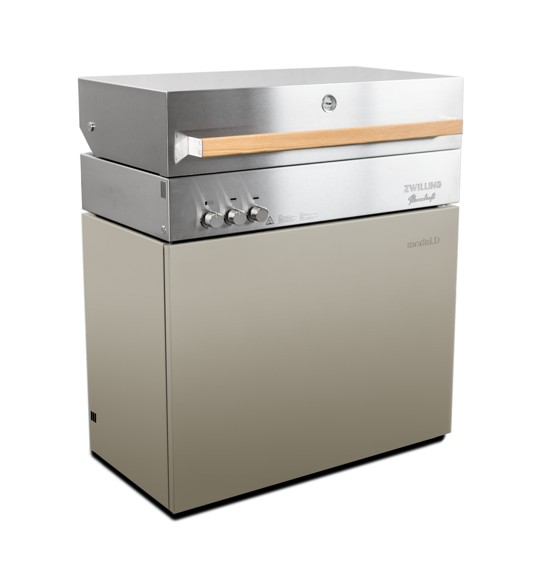 Flammkraft Model D Propane Gas Grill - Taupe - 1029541