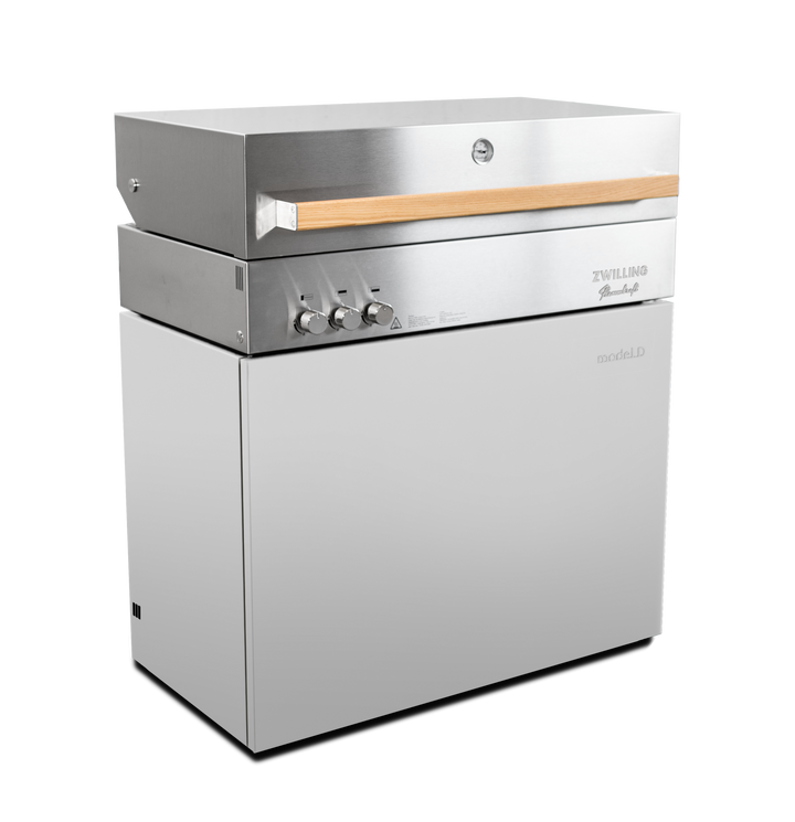 Flammkraft Model D Propane Gas Grill - Light Grey - 1029485