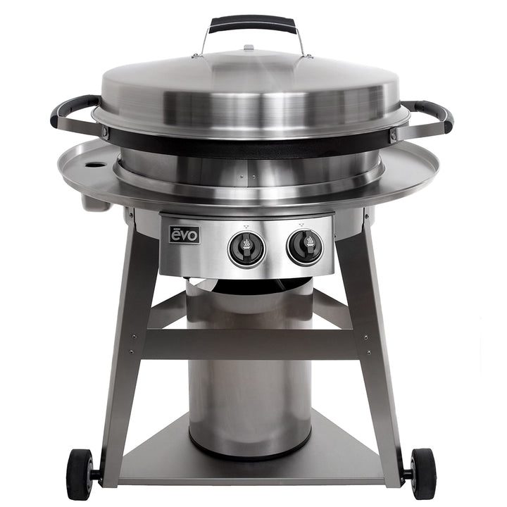 Evo Professional Wheeled Cart Flattop Gas Grill - 10-0002-NG/LP