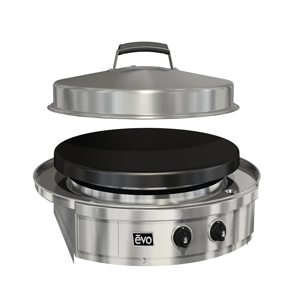 Evo Affinity 25G Outdoor Gas Built-in Flattop Griddle - 10-0095-NG/LP