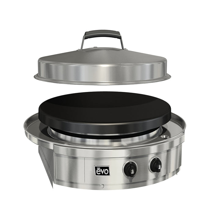 Evo Affinity 25G Outdoor Gas Built-in Flattop Griddle - 10-0095-NG/LP