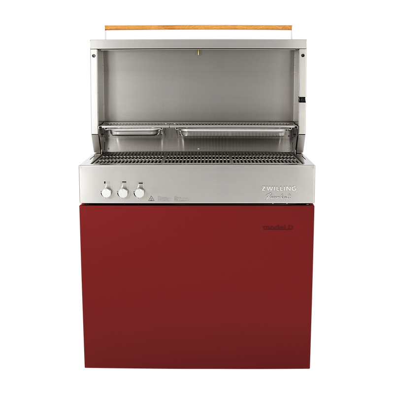 Flammkraft Model D Propane Gas Grill - Ruby - 1029543