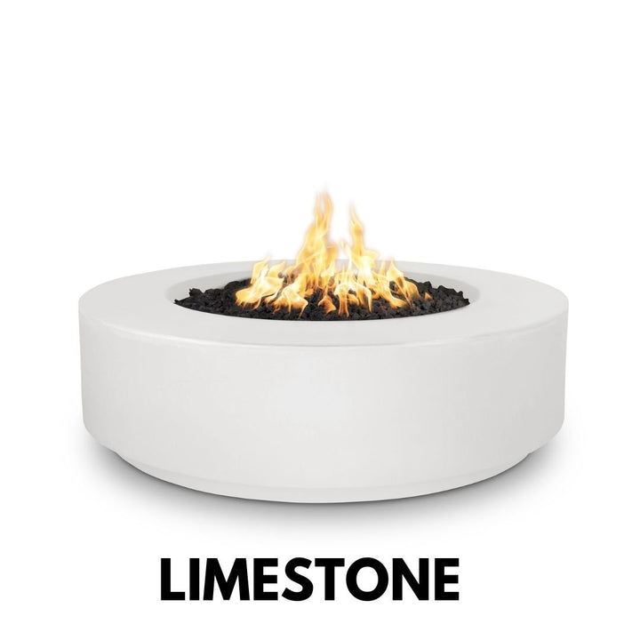The Outdoor Plus Florence Fire Pit 12" Tall, 42" Round in GRFC Concrete