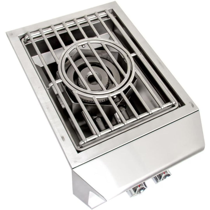 Blaze Professional LUX Built-In Gas High Performance Power Burner W/ Wok Ring & Stainless Steel Lid - BLZ-PROPB