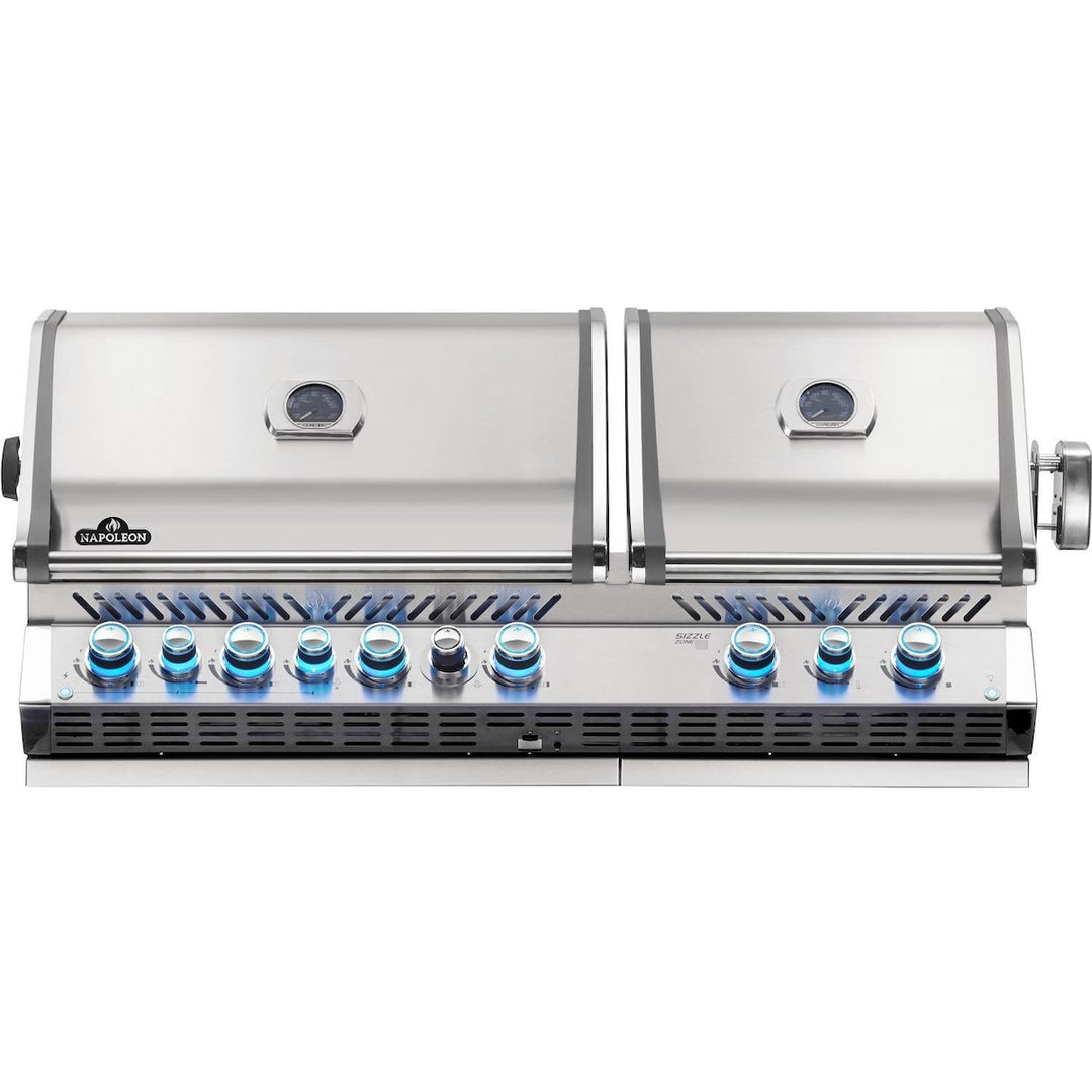 Napoleon Prestige PRO 825 5-Burner Built-in Gas Grill w/ Rotisserie & Power Burner- BIPRO825RBINSS-3/BIPRO825RBIPSS-3