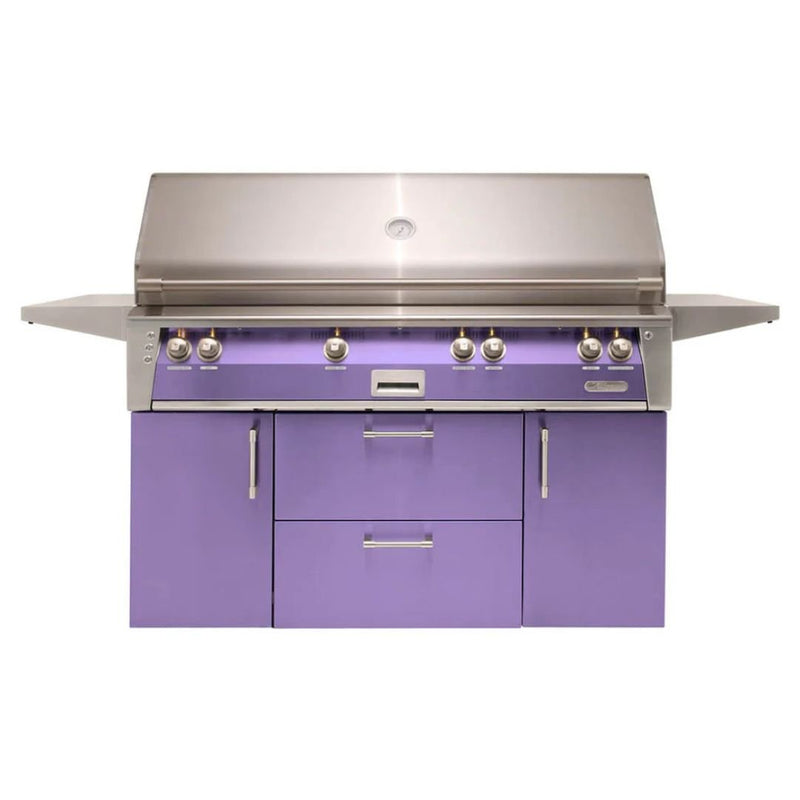 Alfresco ALXE 56-Inch Freestanding Gas All Grill With Sear Zone And Rotisserie - ALXE-56BFGC-NG(LP)