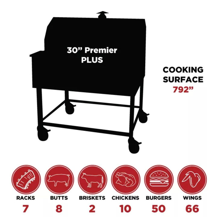 Smokin Brothers “30” Premier Plus Barn-B-Que Grill