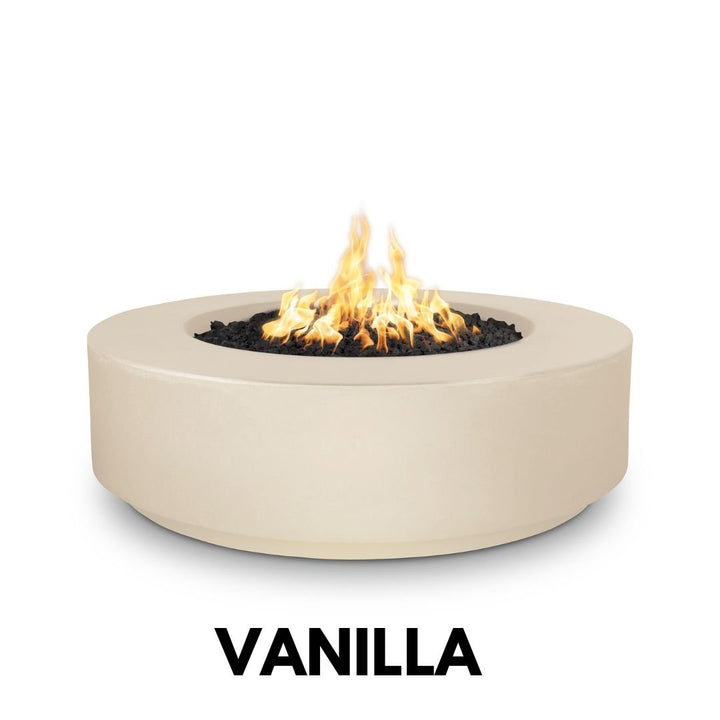 The Outdoor Plus Florence Fire Pit 12" Tall, 42" Round in GRFC Concrete