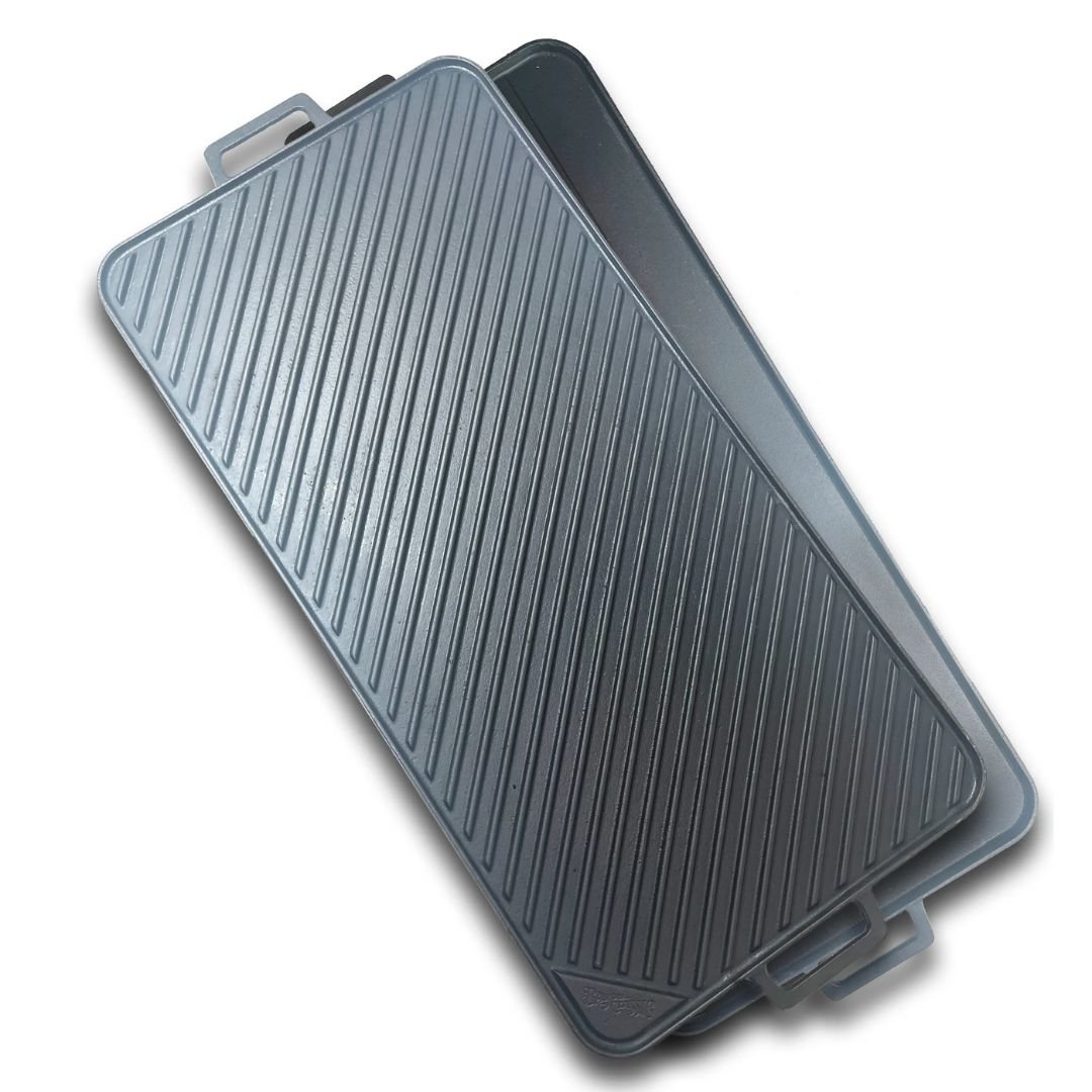 Bayou 28-in Cast Iron Reversible Rectangular Griddle — AAG Luxury Outdoors