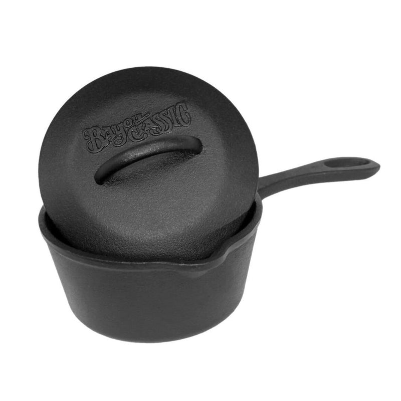Bayou 1-qt Covered Cast Iron Sauce Pot