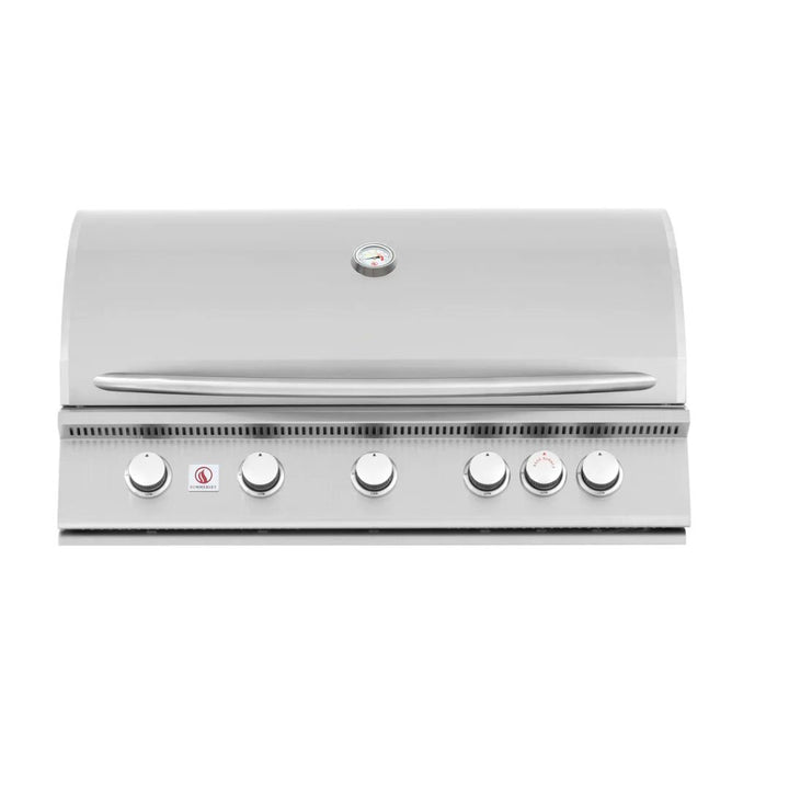 Summerset Sizzler 40-Inch 5-Burner Built-In Propane Gas Grill With Rear Infrared Burner - SIZ40-LP