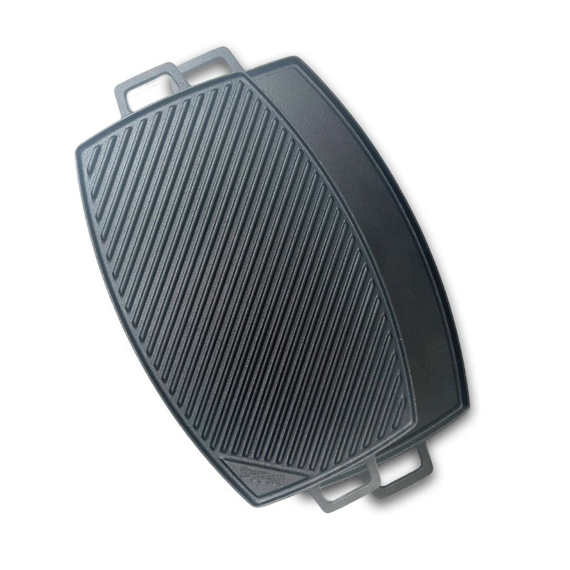 Bayou 18-in Reversible Cast Iron Griddle
