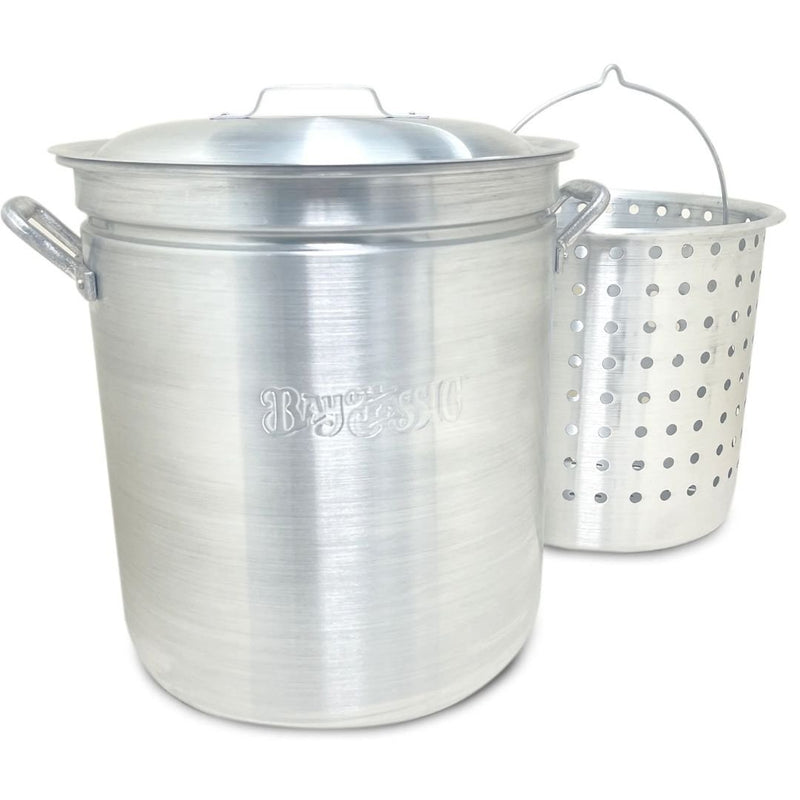 Bayou 60-qt Aluminum Stockpot with Basket ~ a handcrafted classic - 4060