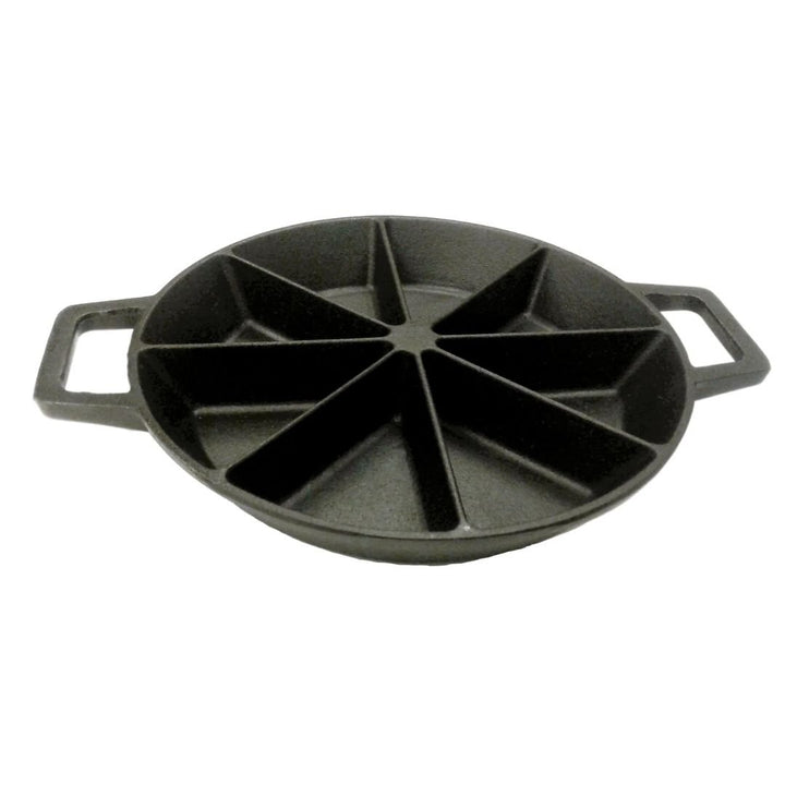 Bayou 10-in Cast Iron Wedge Cornbread Skillet