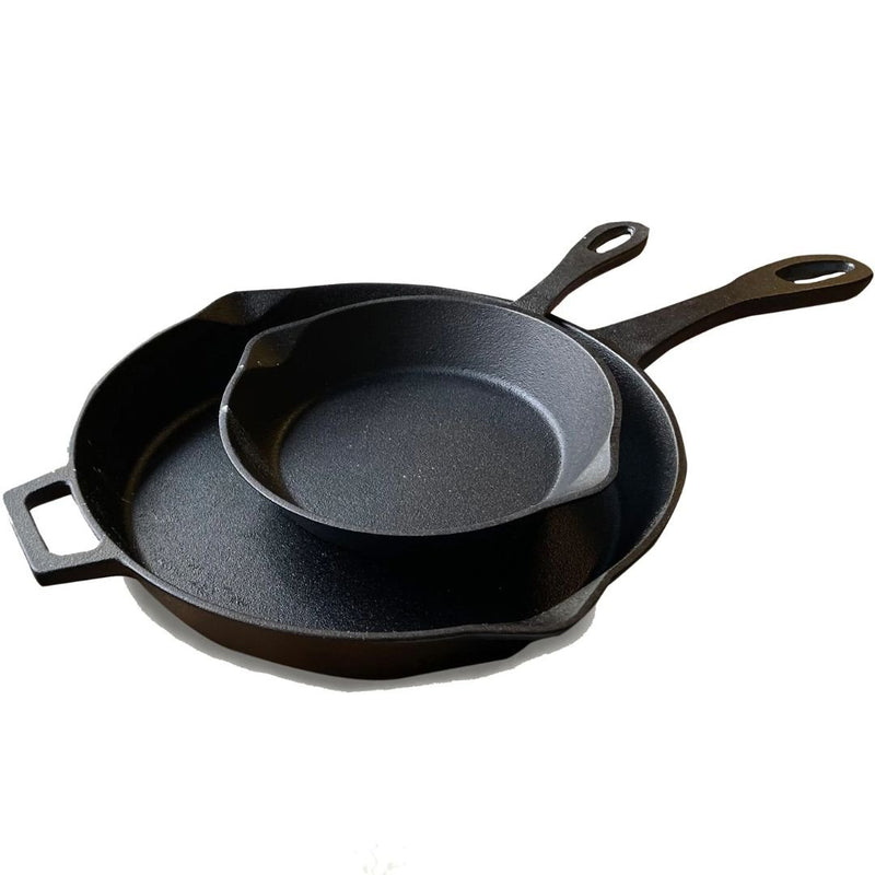 Bayou 10-in and 14-in Cast Iron Skillet Set