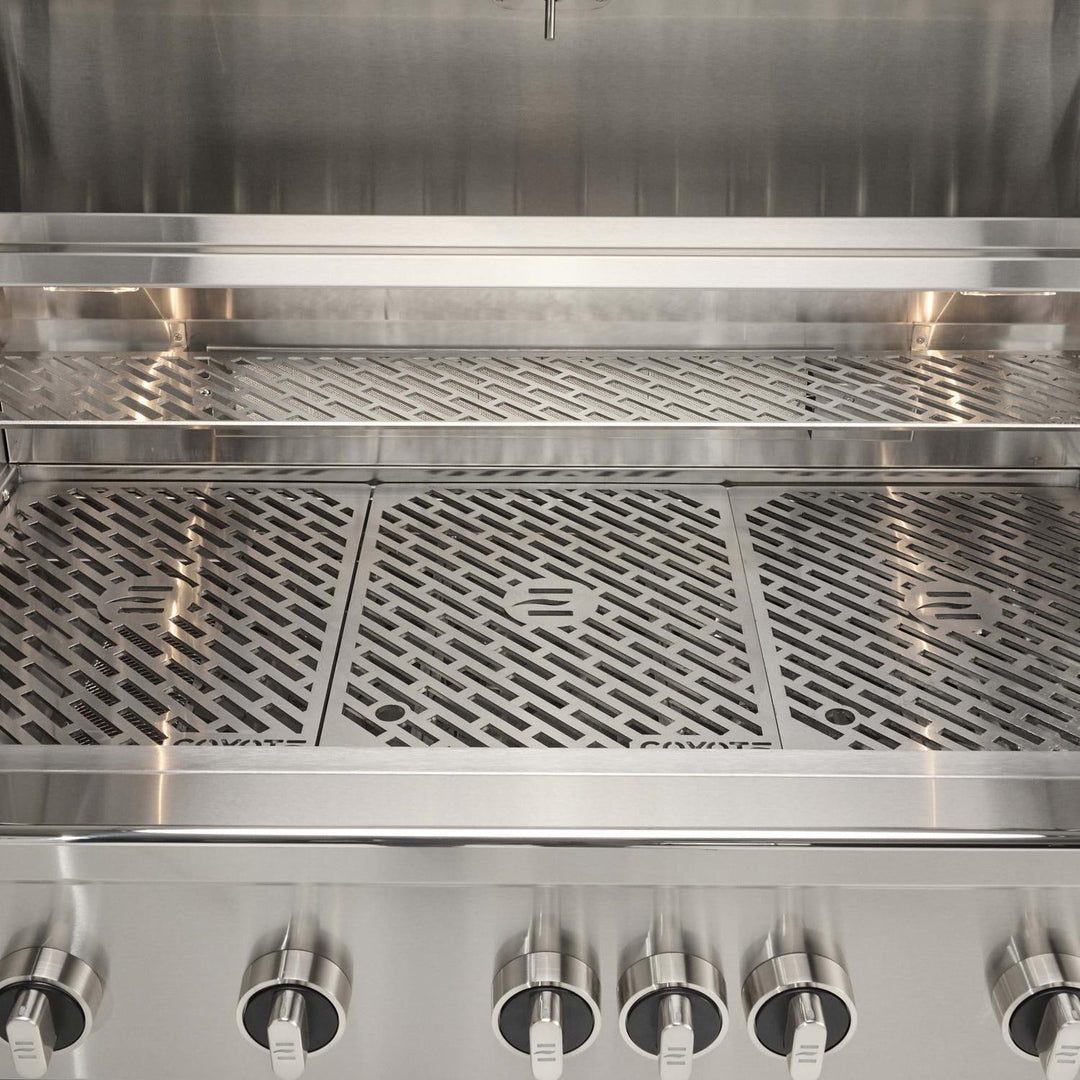 Coyote SL-Series 42-in 5-Burner Built-In Gas Grill w/ Sear Burner, Rotisserie, & Safety Valve - C3SL42