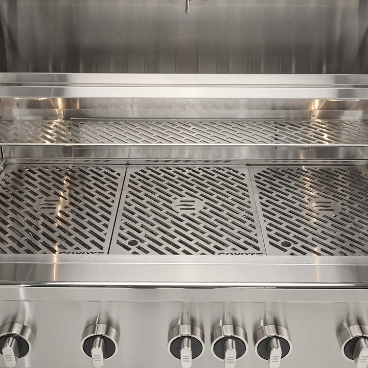 Coyote SL-Series 42-in 5-Burner Built-In Gas Grill w/ Sear Burner, Rotisserie, & Safety Valve - C3SL42