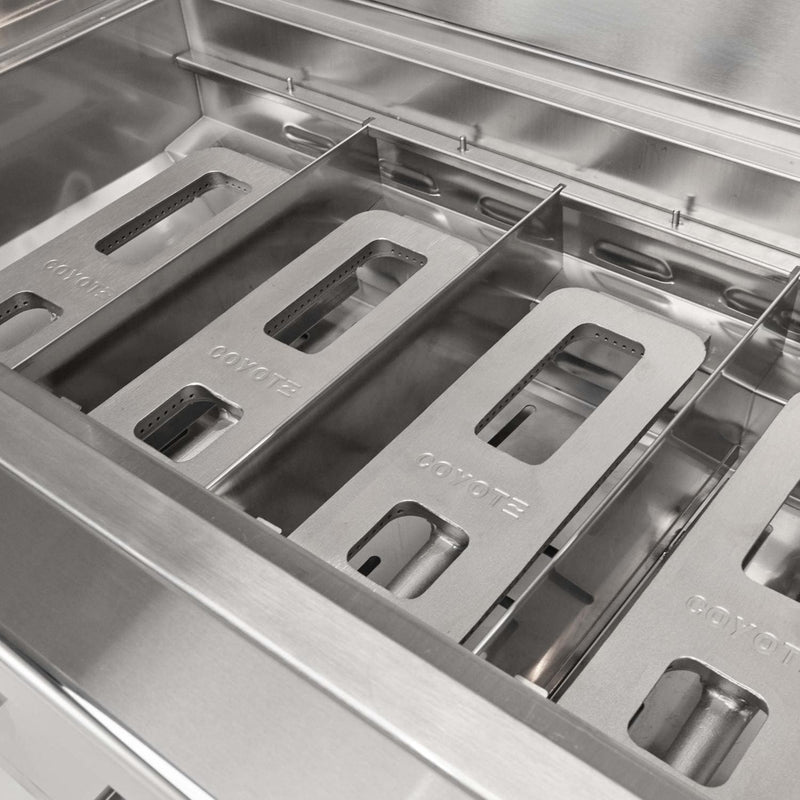 Coyote CL-Series 42-in 5-Burner Built-In Gas Grill w/ Lift-Assist Hood & Safety Valve - C3CL42