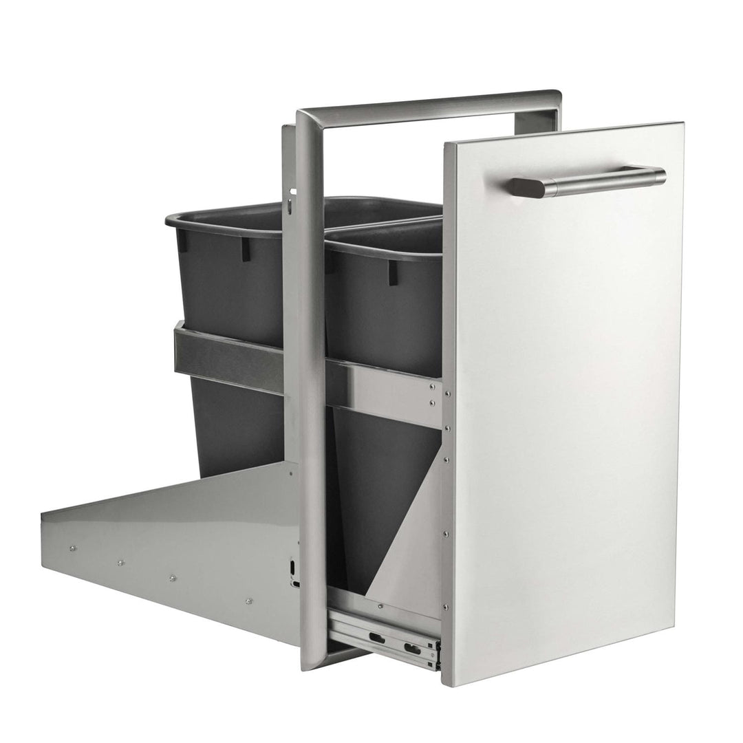 Coyote 18 Inch Front to Back Double Trash / Recycle Bin - C3-FBTRC