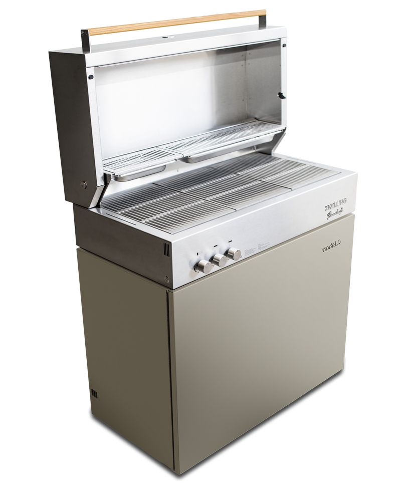 Flammkraft Model D Natural Gas Grill - Taupe - 1030974