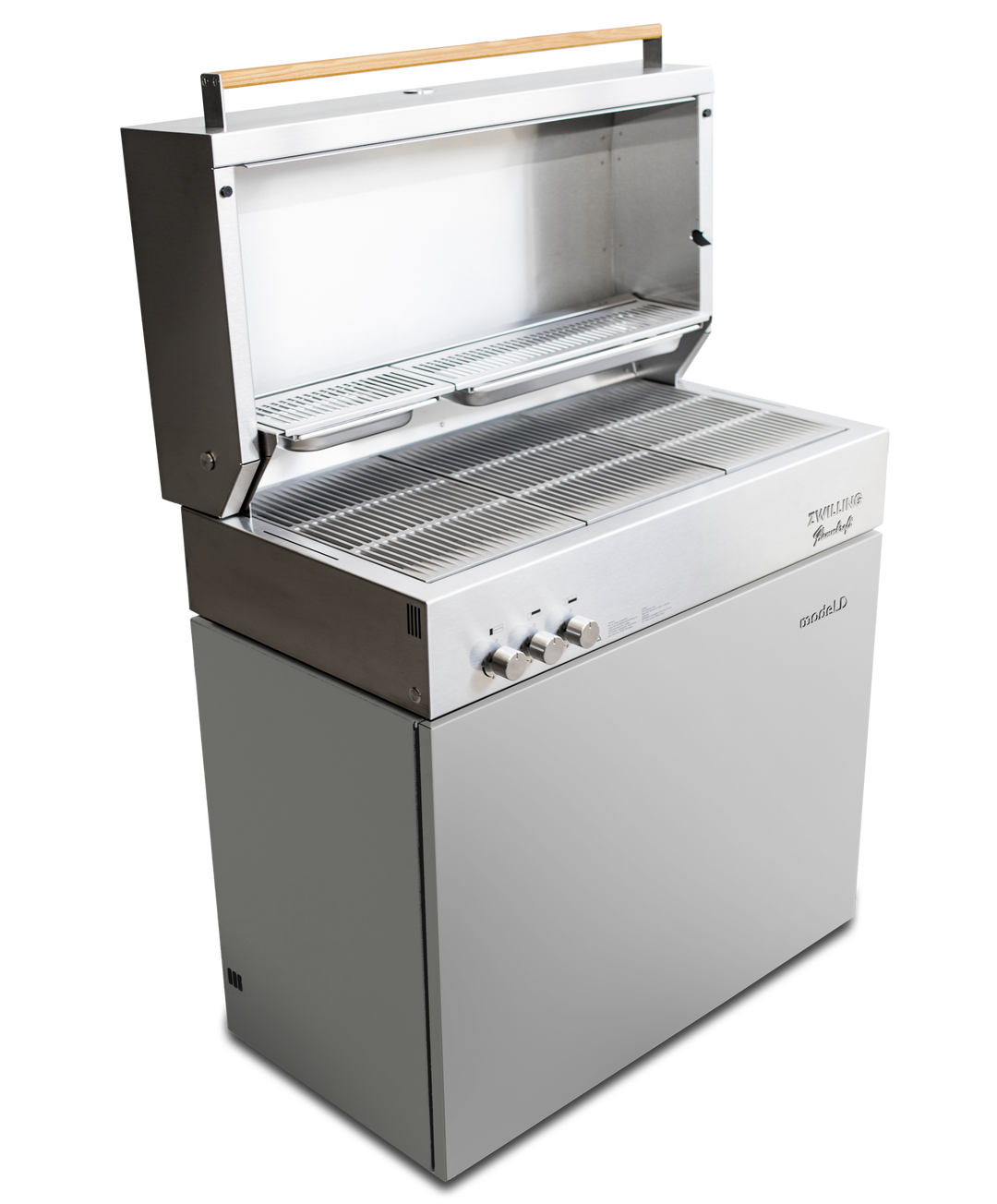 Flammkraft Model D Propane Gas Grill - Light Grey - 1029485