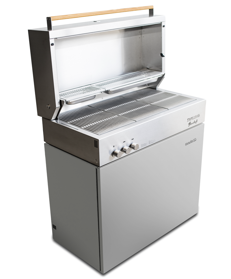 Flammkraft Model D Propane Gas Grill - Light Grey - 1029485