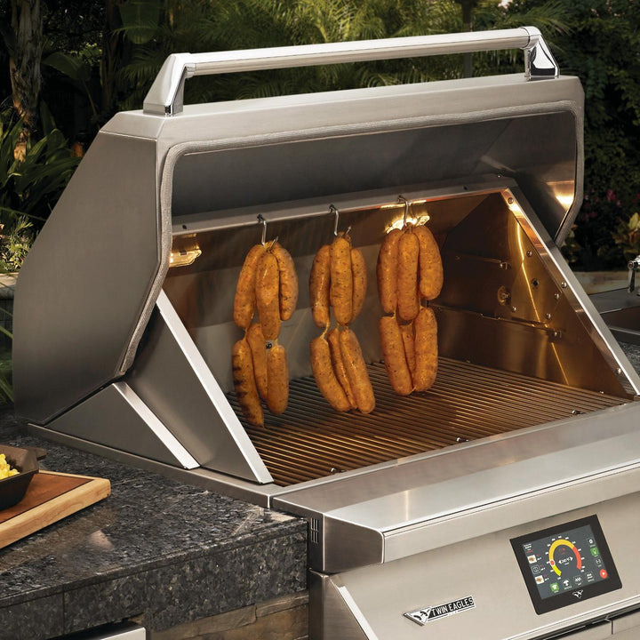Twin Eagles Wi-Fi Controlled 36-Inch Stainless Steel Pellet Grill and Smoker with Optional Rotisserie On Deluxe Cart - TEPG36 + TEPGB36