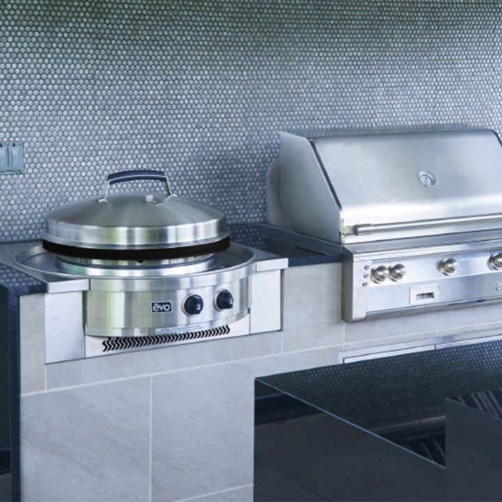 Evo Affinity 25G Outdoor Gas Built-in Flattop Griddle - 10-0095-NG/LP