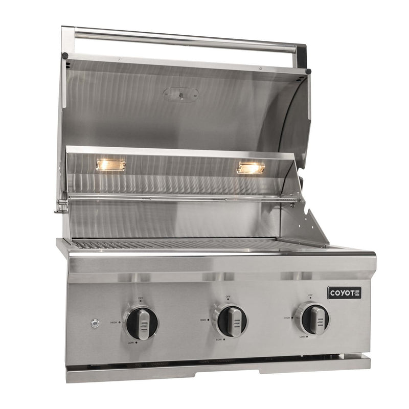 Coyote C-Series 30-in 3-Burner Built-In Gas Grill - C3C30