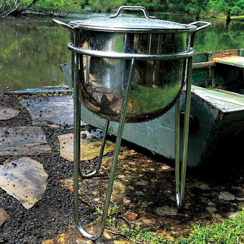 Bayou Stainless Steel 8-Gal Kettle with Stand