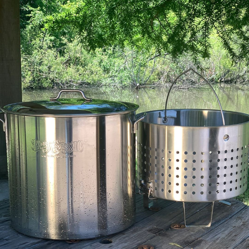 Stainless Bayou® Boiler with Elevated Steam Basket - 1192