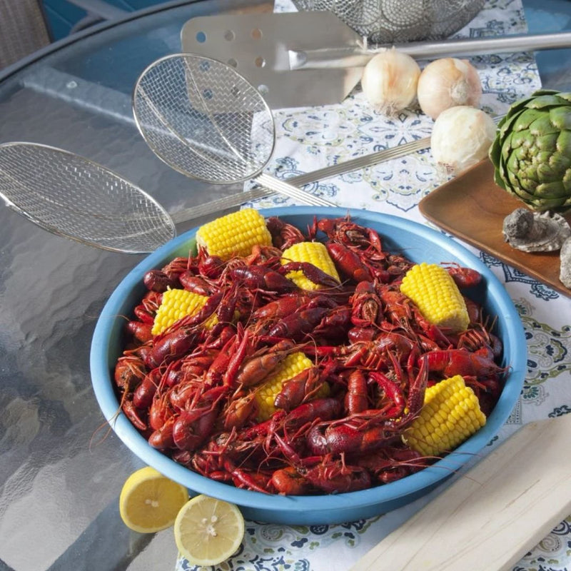 Bayou 14-in Blue Aluminum Serving Tray ~ 4-pc Set - 1020