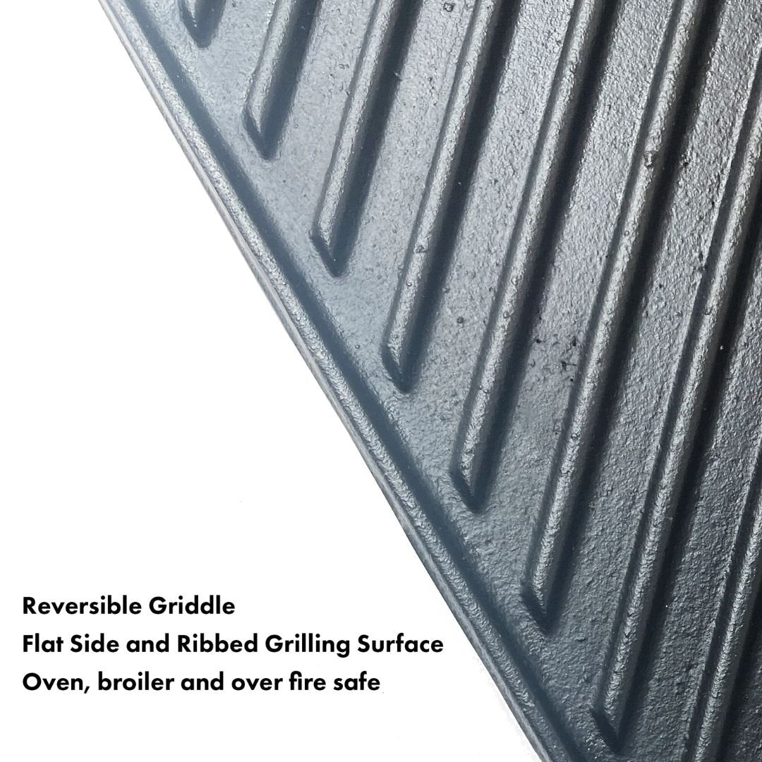 Bayou 28-in Cast Iron Reversible Rectangular Griddle