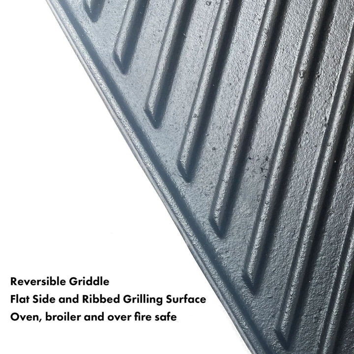 Bayou 28-in Cast Iron Reversible Rectangular Griddle