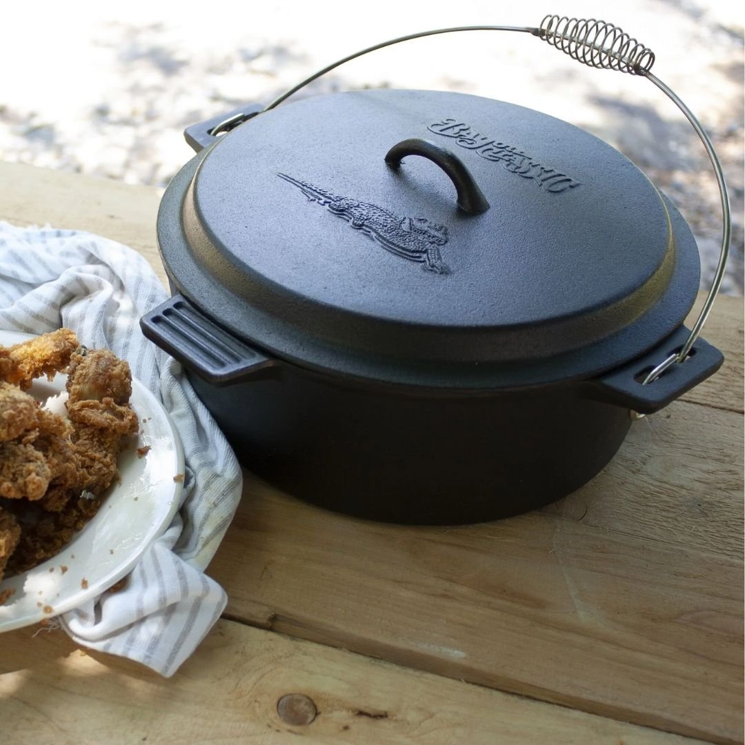 Bayou 10-qt Cast Iron Chicken Fryer