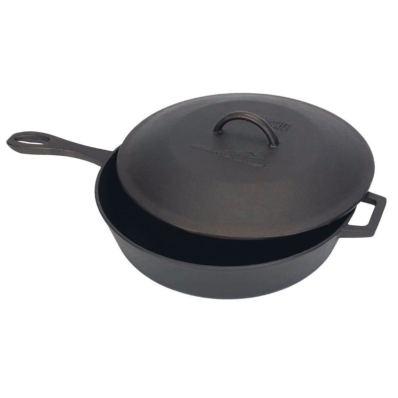 Bayou 3-qt & 5-qt Cast Iron Covered Skillet