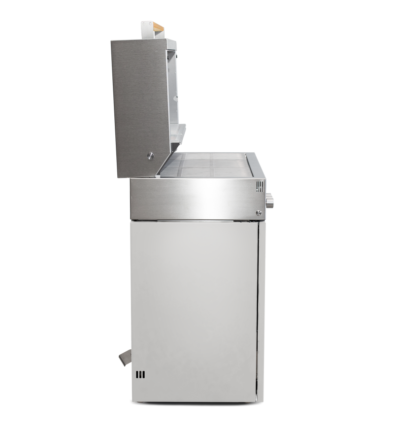 Flammkraft Model D Propane Gas Grill - Light Grey - 1029485