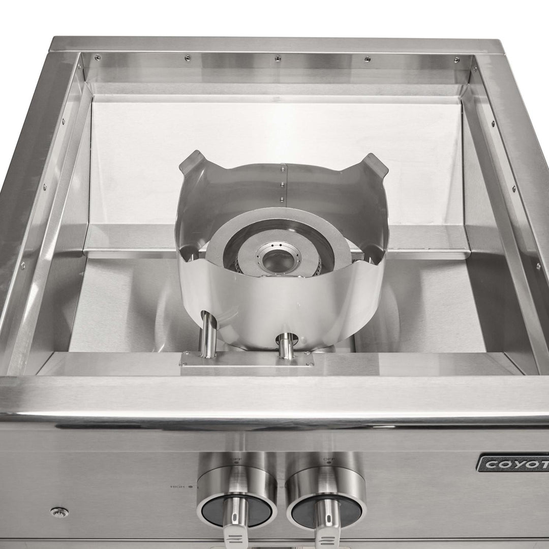 Coyote 24 Inch Built-In Gas Power Burner - C3PB
