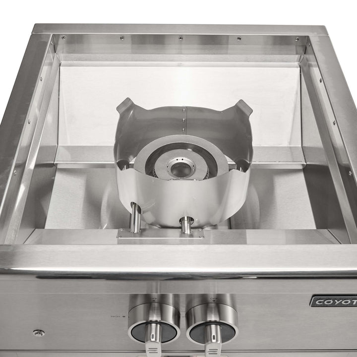 Coyote 24 Inch Built-In Gas Power Burner - C3PB