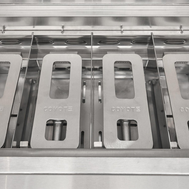 Coyote CL-Series 42-in 5-Burner Built-In Gas Grill w/ Lift-Assist Hood & Safety Valve - C3CL42