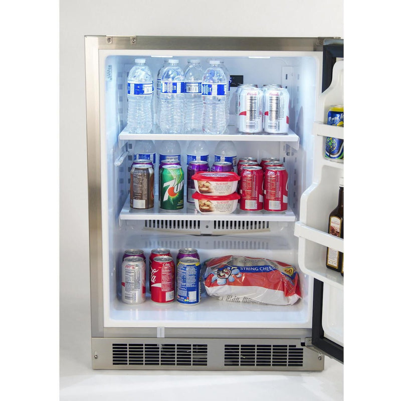 Fire Magic 24-Inch 5.1 Cu. Ft. Outdoor Rated Compact Refrigerator - 3589-DR(L)