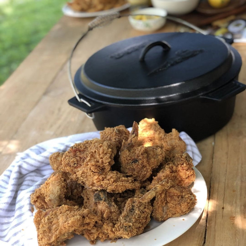 Bayou 10-qt Cast Iron Chicken Fryer